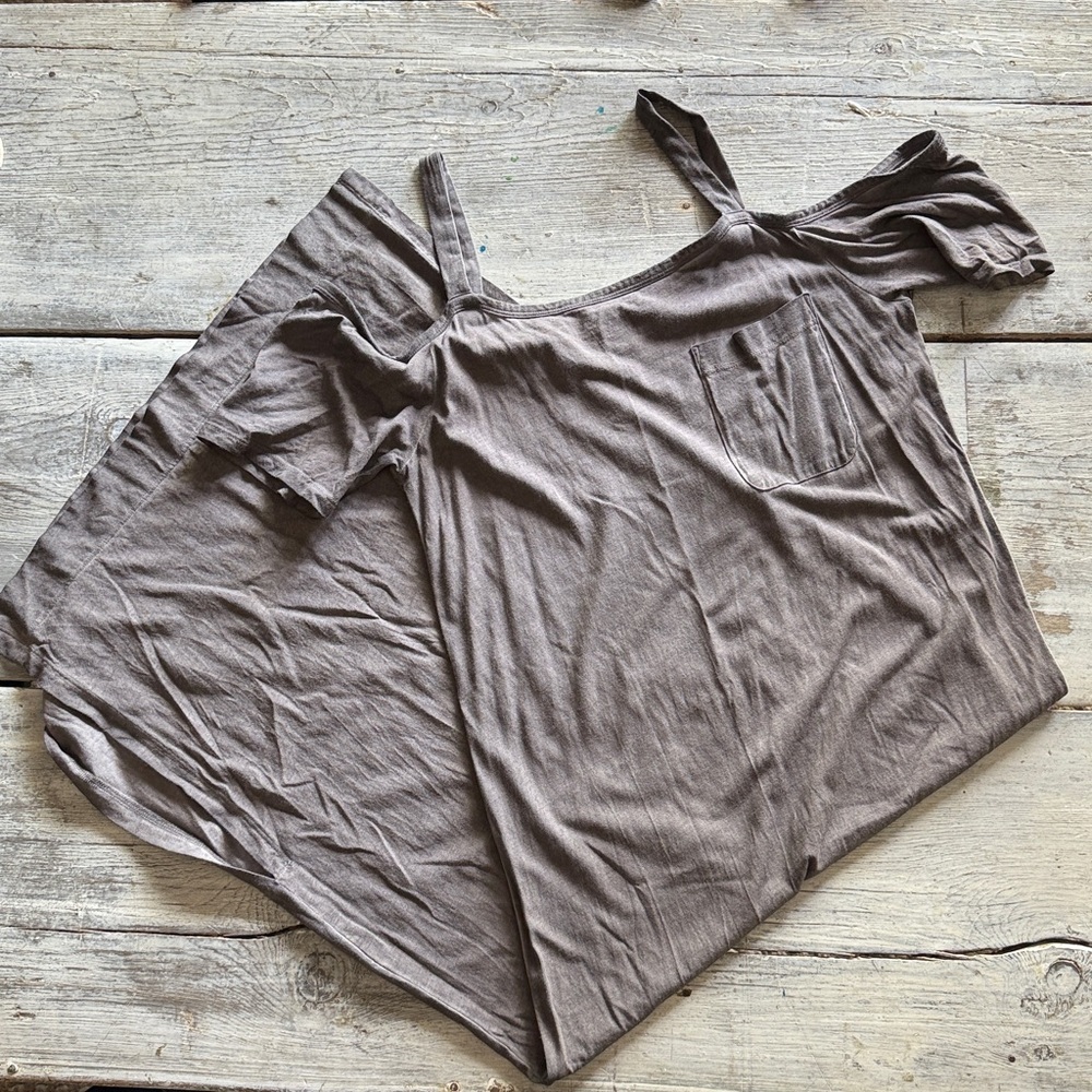 Maxi dress Cloth & Stone Taupe Grey dress from anthropology
